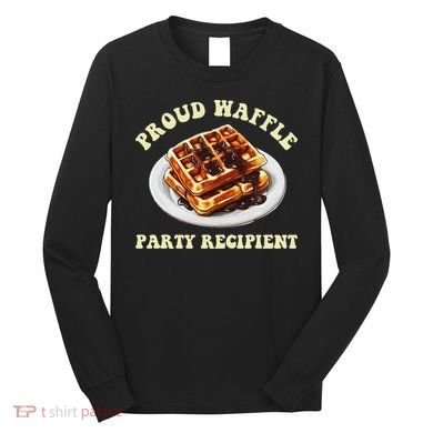 Waffle Party Recipient Retro Funny Long Sleeve Shirt