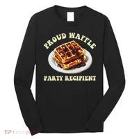 Waffle Party Recipient Retro Funny Long Sleeve Shirt thumb 0