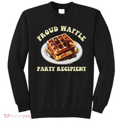 Waffle Party Recipient Retro Funny Sweatshirt