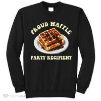 Waffle Party Recipient Retro Funny Sweatshirt thumb 0