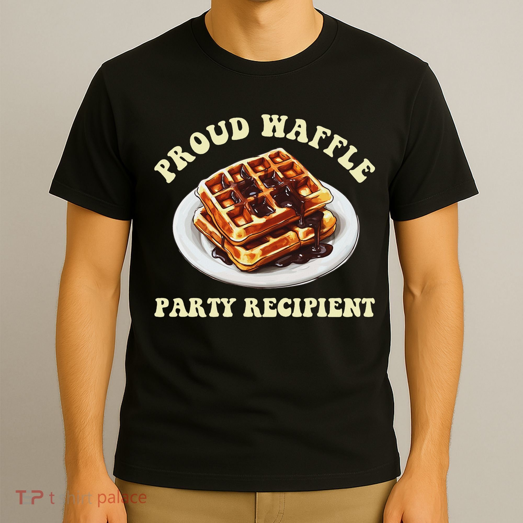 Waffle Party Recipient Retro Funny T-Shirt