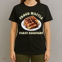 Waffle Party Recipient Retro Funny T-Shirt thumb 4