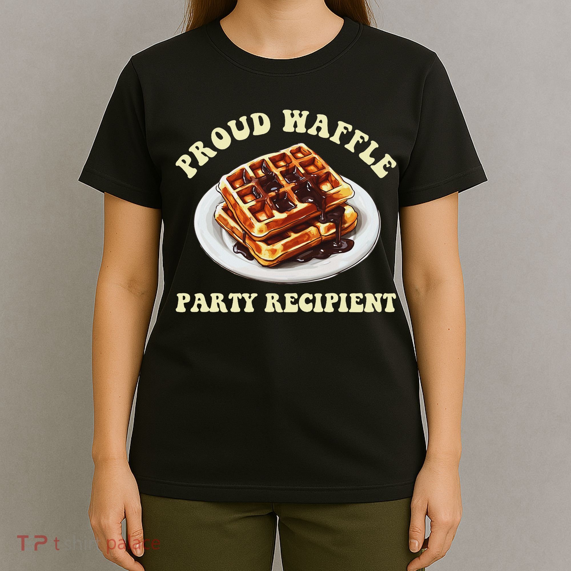 Waffle Party Recipient Retro Funny T-Shirt