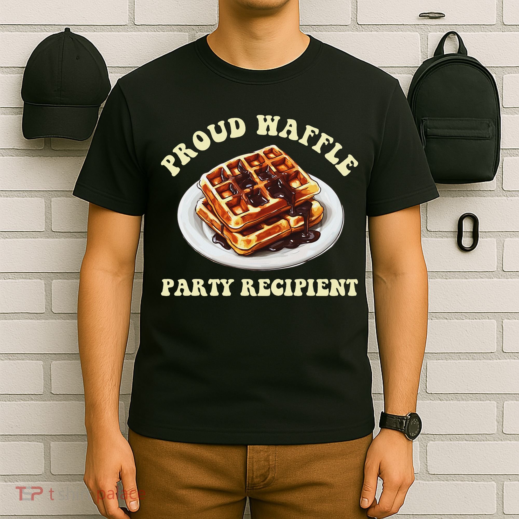 Waffle Party Recipient Retro Funny T-Shirt
