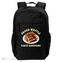 Waffle Party Recipient Retro Funny Backpack thumb 0