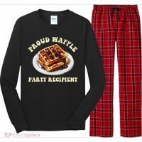Waffle Party Recipient Retro Funny Long Sleeve Pajama Set thumb 0