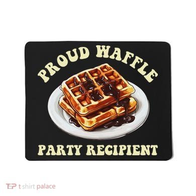Waffle Party Recipient Retro Funny Mousepad