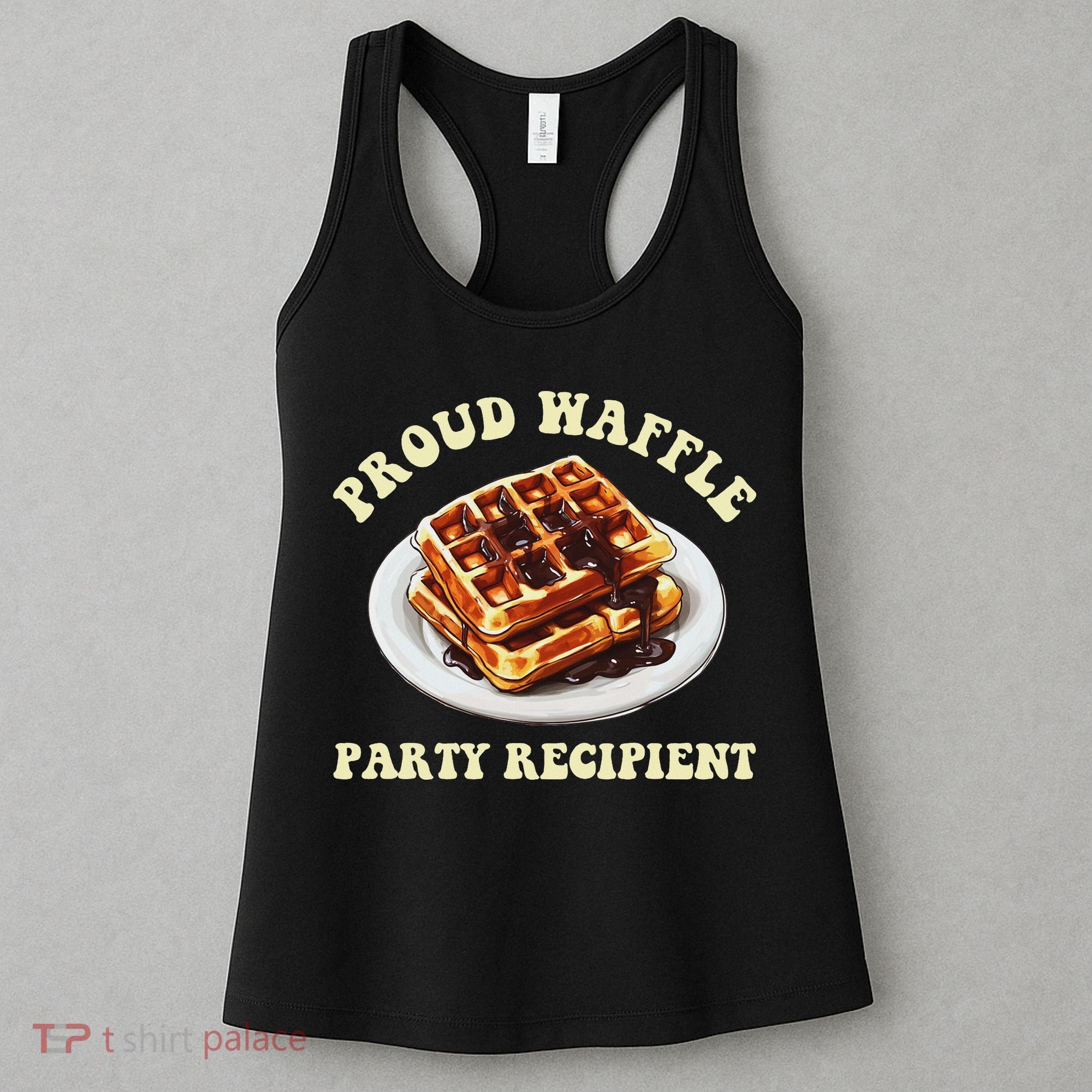 Waffle Party Recipient Retro Funny Women's Tank Top
