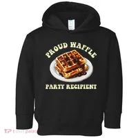 Waffle Party Recipient Retro Funny Toddler Hoodie thumb 0