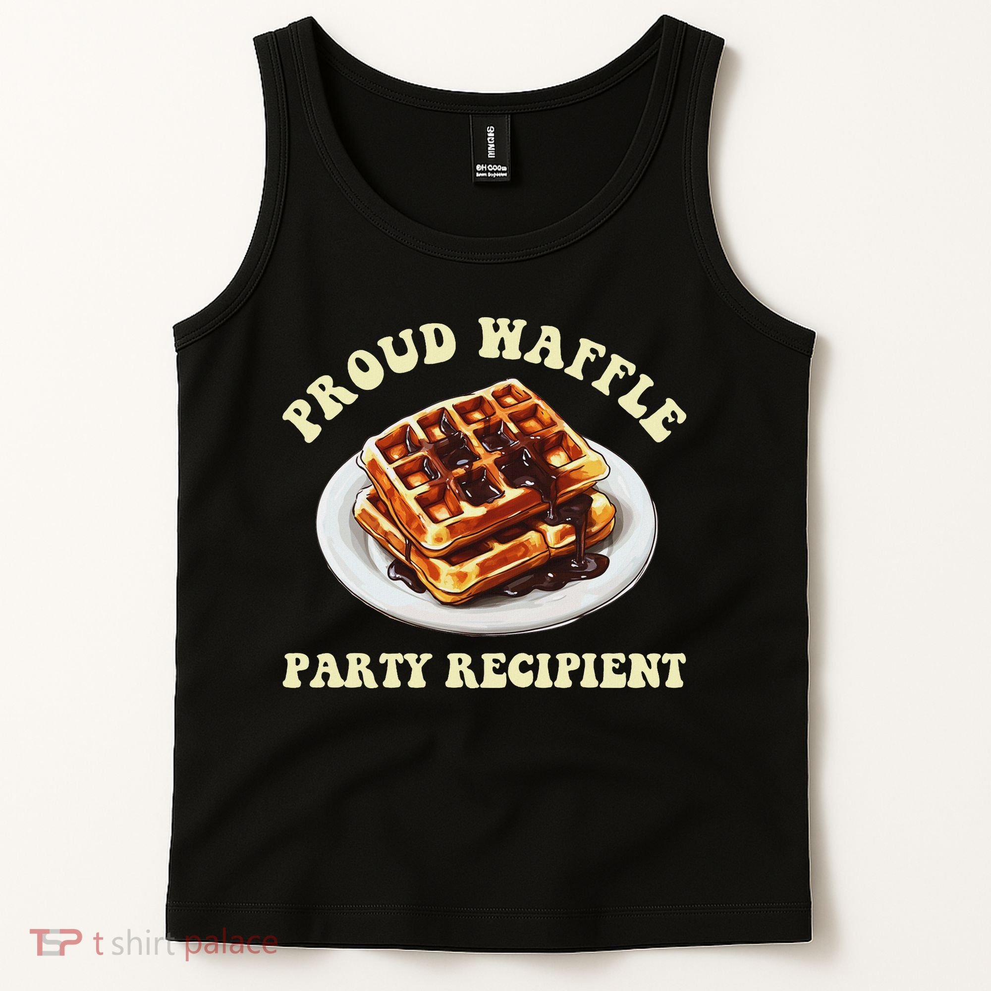 Waffle Party Recipient Retro Funny Tank Top
