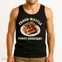 Waffle Party Recipient Retro Funny Tank Top thumb 3