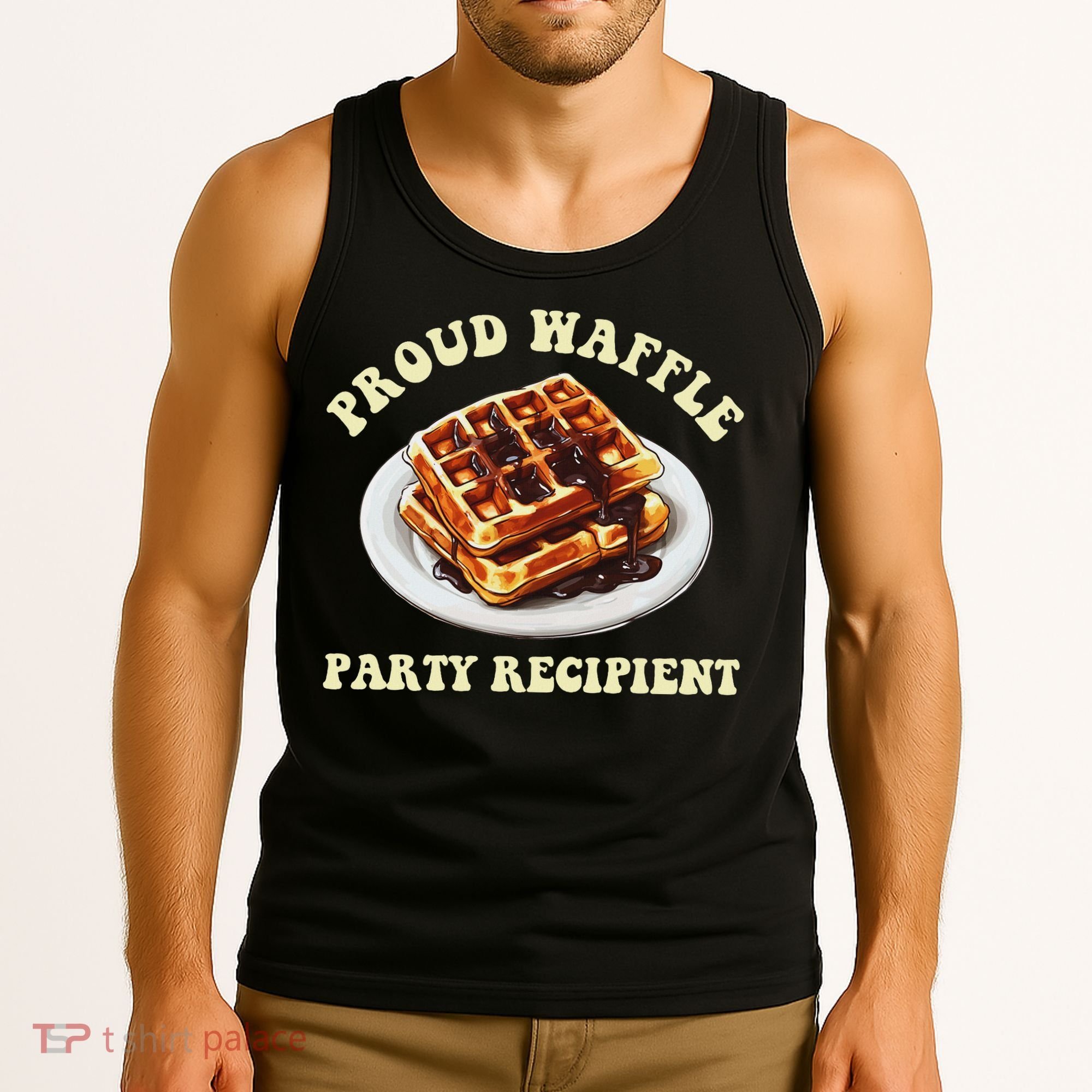 Waffle Party Recipient Retro Funny Tank Top