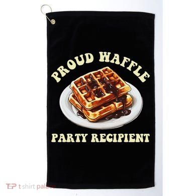 Waffle Party Recipient Retro Funny Golf Towel