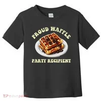 Waffle Party Recipient Retro Funny Toddler T-Shirt thumb 0