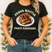 Waffle Party Recipient Retro Funny Women's T-Shirt thumb 2