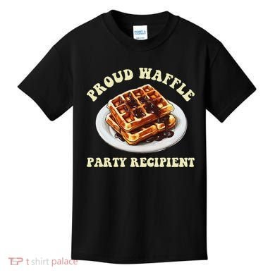 Waffle Party Recipient Retro Funny Kids T-Shirt