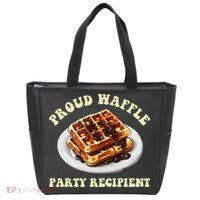 Waffle Party Recipient Retro Funny Tote Bag thumb 0
