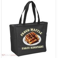 Waffle Party Recipient Retro Funny Tote Bag thumb 2