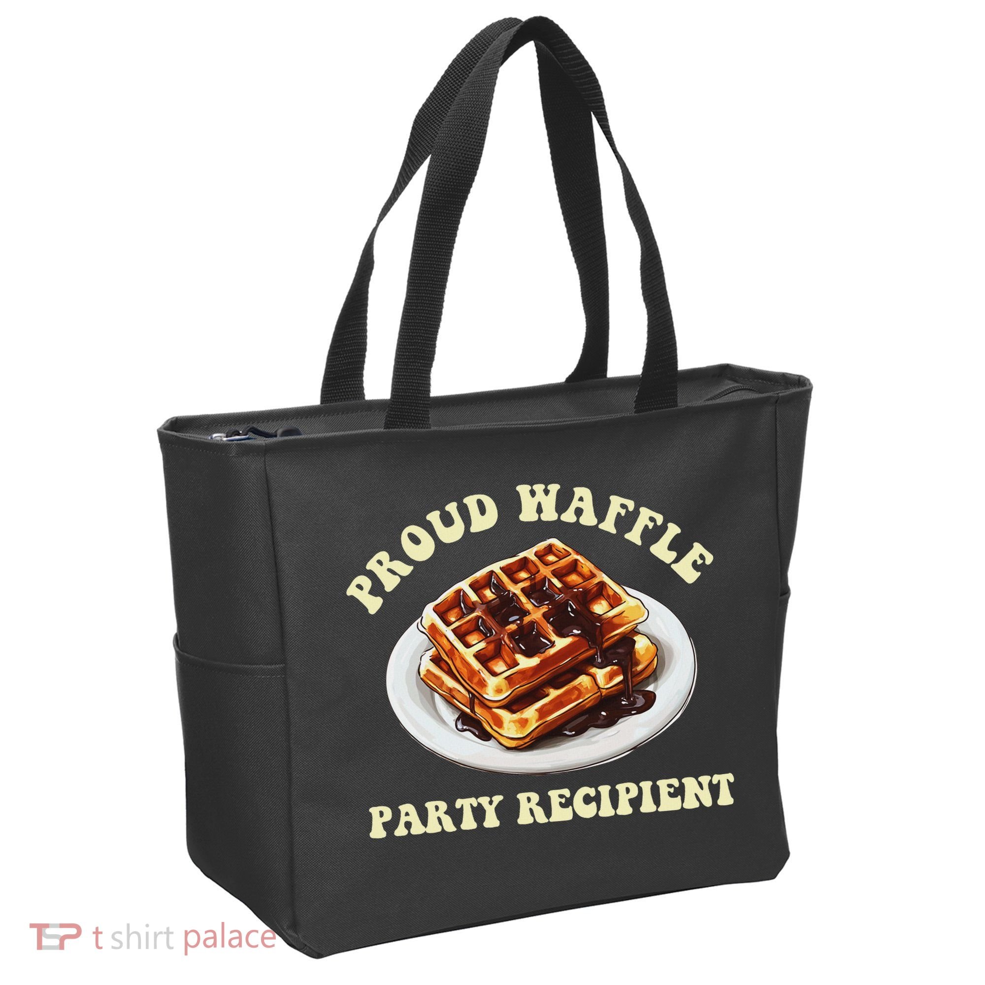 Waffle Party Recipient Retro Funny Tote Bag