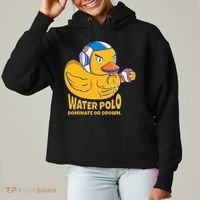 Water Polo Rubber Duck Dominate Or Drown On Ladies Heavyweight Boxy Pullover Hoodie thumb 0