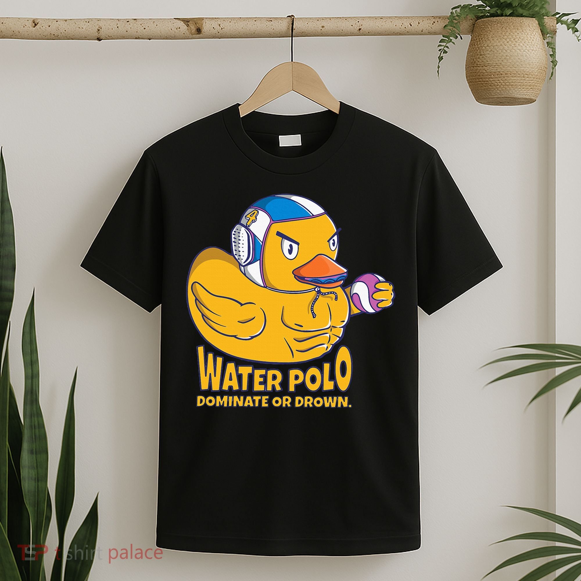 Water Polo Rubber Duck Dominate Or Drown On T-Shirt