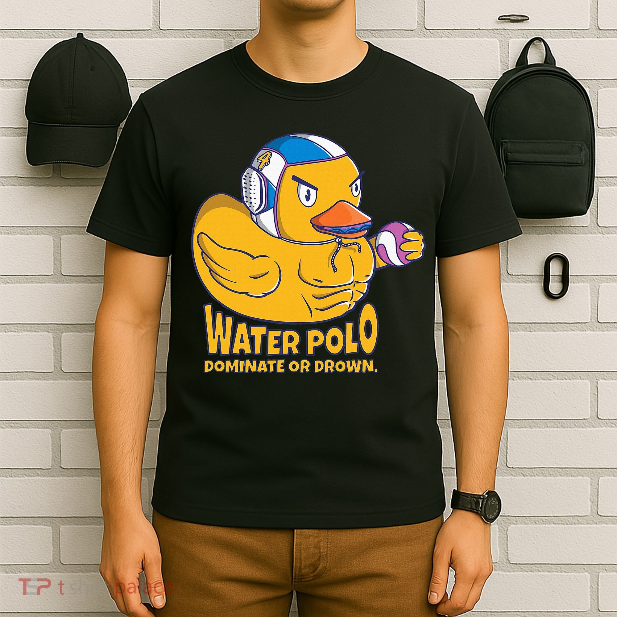 Water Polo Rubber Duck Dominate Or Drown On T-Shirt