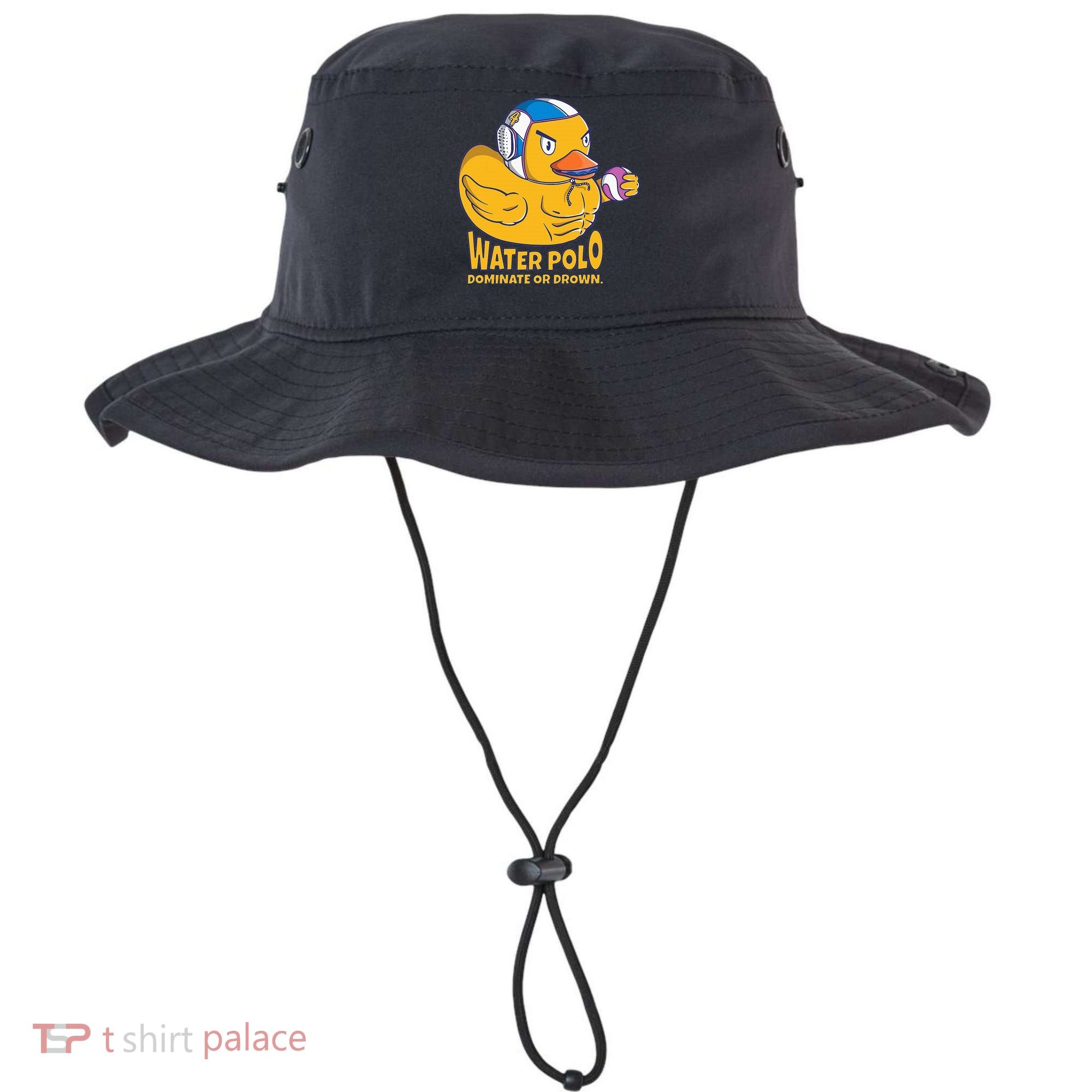 Water Polo Rubber Duck Dominate Or Drown On Bucket Hat