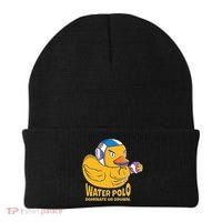 Water Polo Rubber Duck Dominate Or Drown On Beanie thumb 0