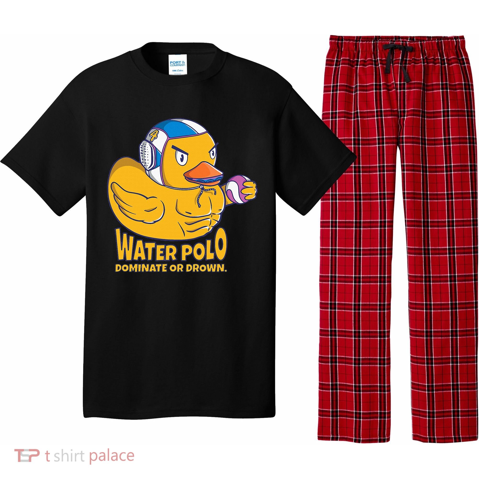 Water Polo Rubber Duck Dominate Or Drown On Pajama Set