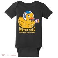 Water Polo Rubber Duck Dominate Or Drown On Baby Bodysuit thumb 0