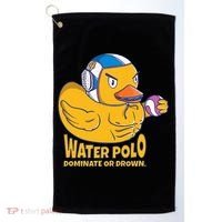 Water Polo Rubber Duck Dominate Or Drown On Golf Towel thumb 0