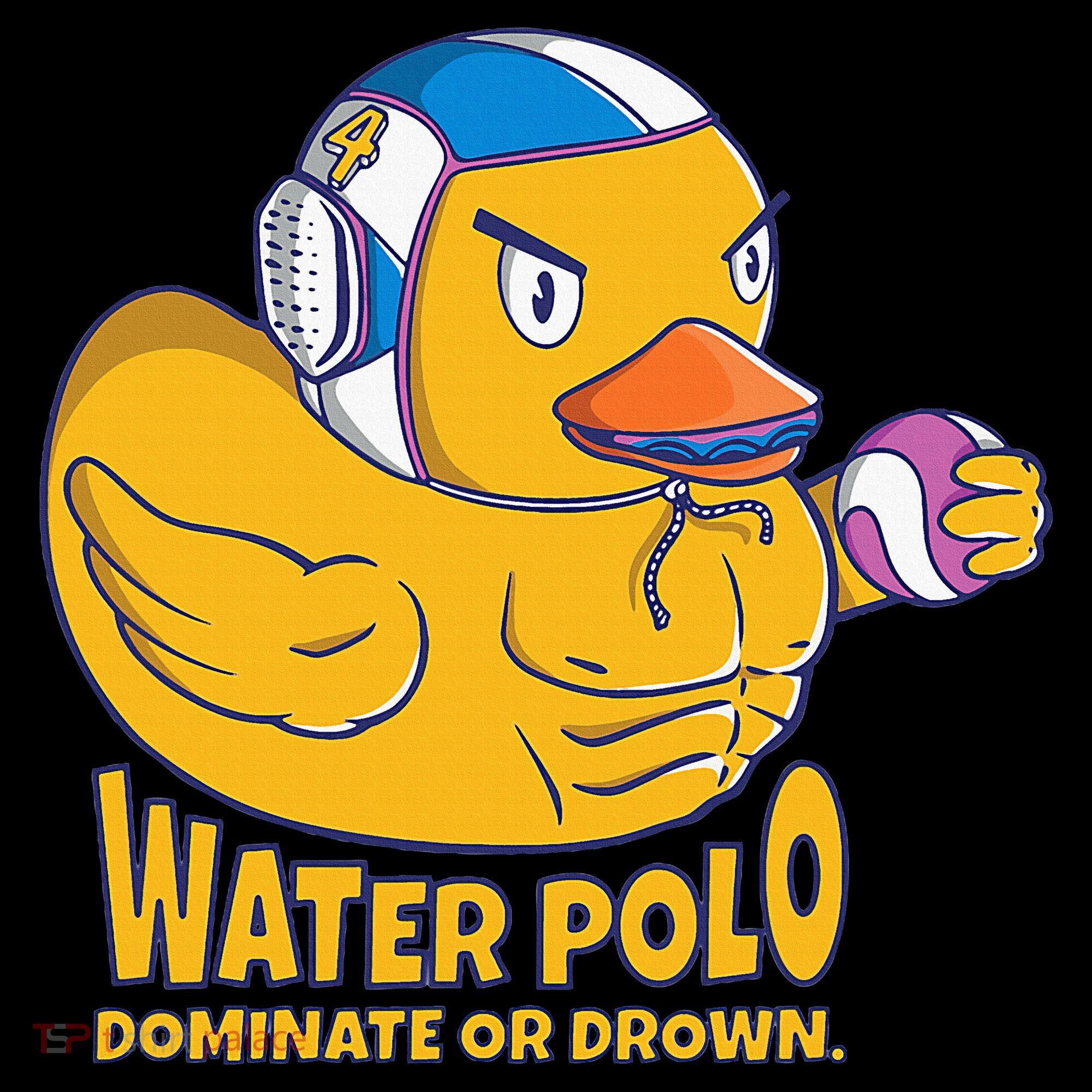 Water Polo Rubber Duck Dominate Or Drown On Kids Sweatshirt