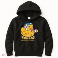 Water Polo Rubber Duck Dominate Or Drown On Kids Hoodie thumb 0