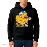 Water Polo Rubber Duck Dominate Or Drown On Kids Hoodie thumb 4
