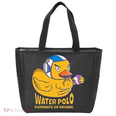Water Polo Rubber Duck Dominate Or Drown On Tote Bag