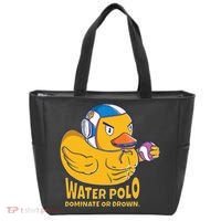 Water Polo Rubber Duck Dominate Or Drown On Tote Bag thumb 0
