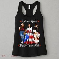 Womens Puerto Rican Style Boricua Queen Mom Womens Puerto Rico Women's Tank Top thumb 3