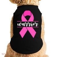 Warrior Pink Ribbon Breast Cancer Month Doggie Tank thumb 0