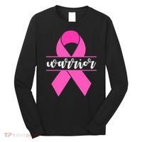 Warrior Pink Ribbon Breast Cancer Month Long Sleeve Shirt thumb 0