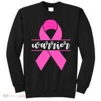 Warrior Pink Ribbon Breast Cancer Month Sweatshirt thumb 0