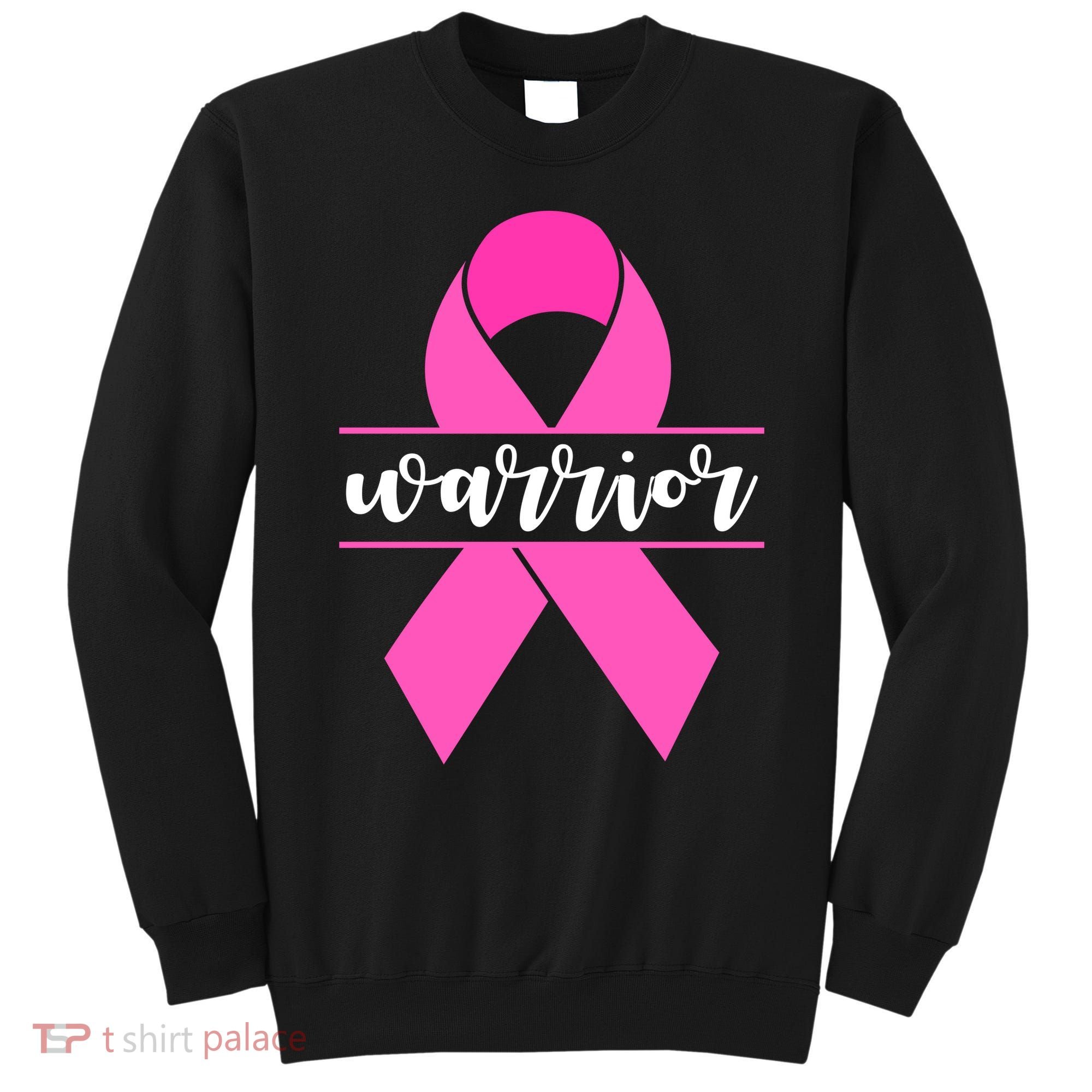 Warrior Pink Ribbon Breast Cancer Month Sweatshirt