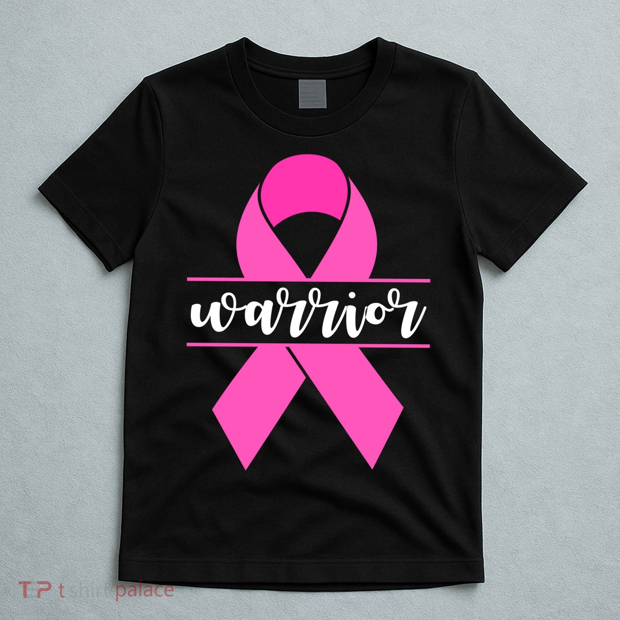 Warrior Pink Ribbon Breast Cancer Month T-Shirt