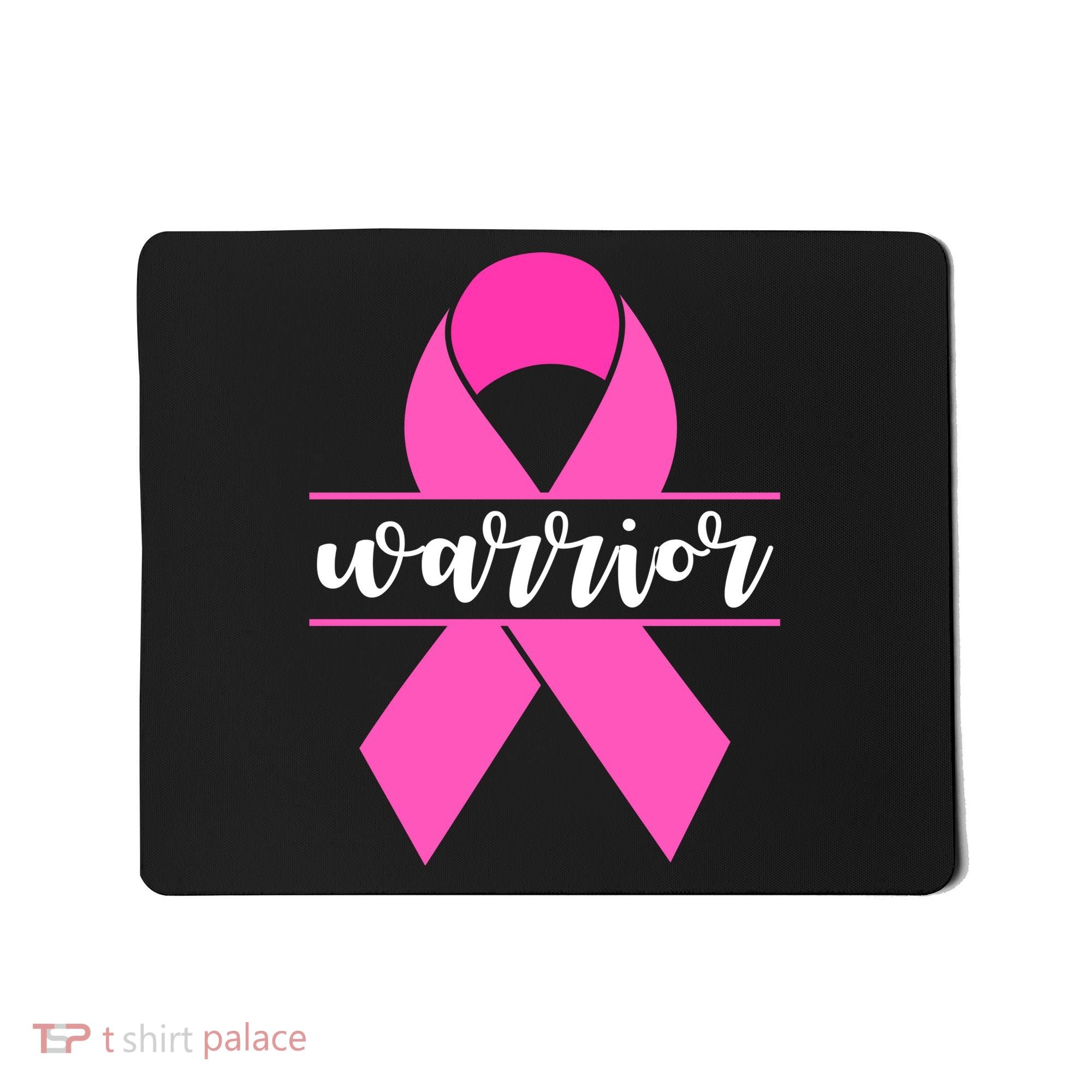 Warrior Pink Ribbon Breast Cancer Month Mousepad