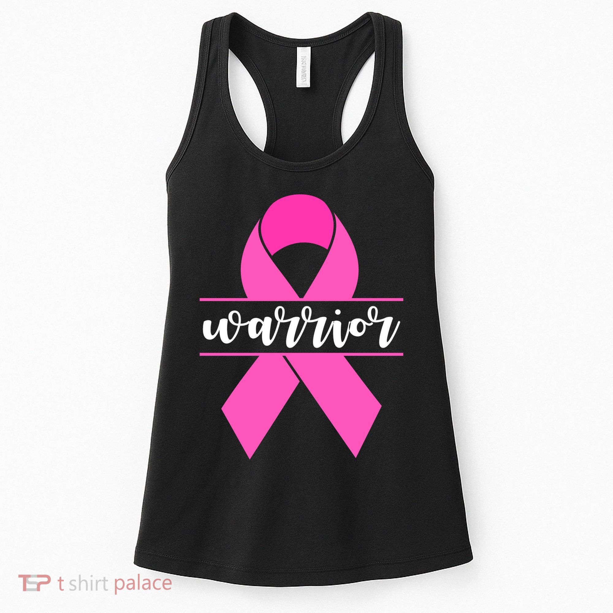 Warrior Pink Ribbon Breast Cancer Month Women's Tank Top