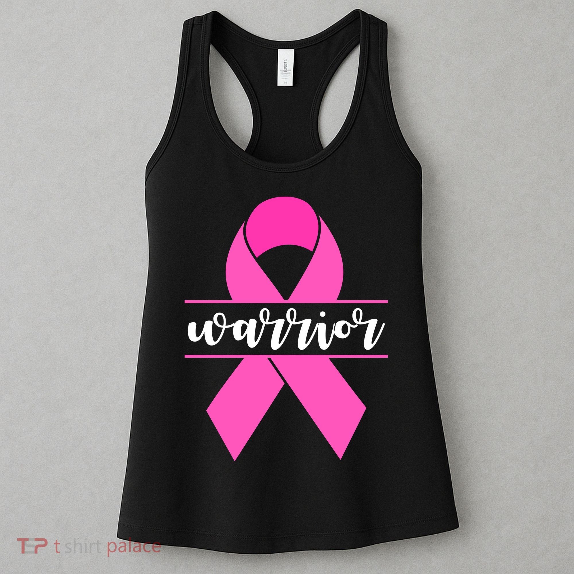 Warrior Pink Ribbon Breast Cancer Month Women's Tank Top