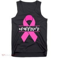 Warrior Pink Ribbon Breast Cancer Month Tank Top thumb 0