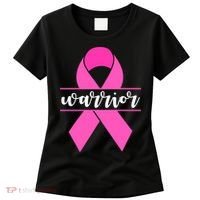 Warrior Pink Ribbon Breast Cancer Month Women's T-Shirt thumb 0