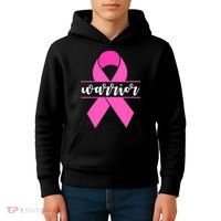 Warrior Pink Ribbon Breast Cancer Month Kids Hoodie thumb 4