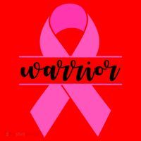 Warrior Pink Ribbon Breast Cancer Month Santa Hat thumb 1