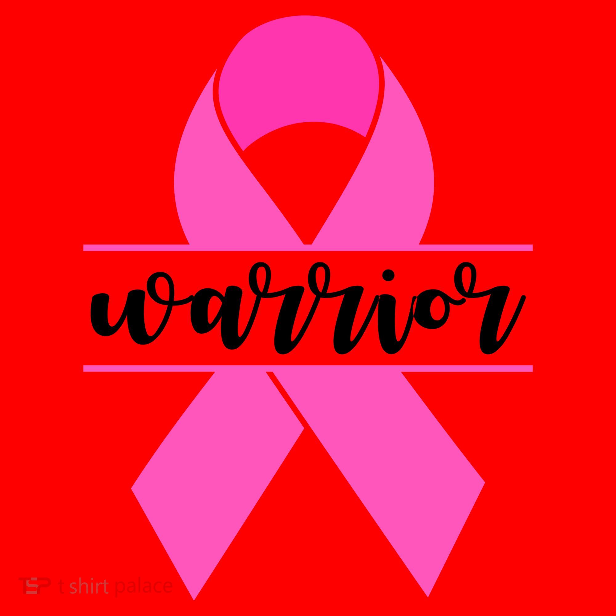 Warrior Pink Ribbon Breast Cancer Month Santa Hat